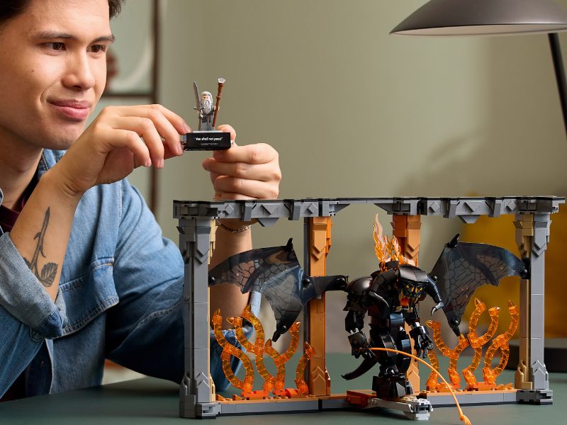 LEGO Lord of the Rings Balrog Book Nook - Lifestyle Image