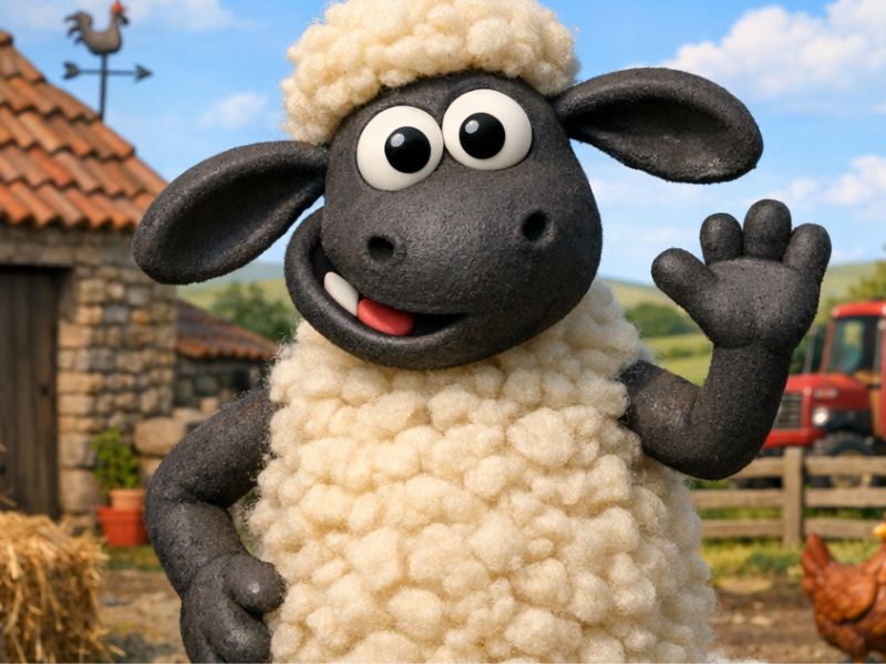 An image that looks like Shaun the Sheep