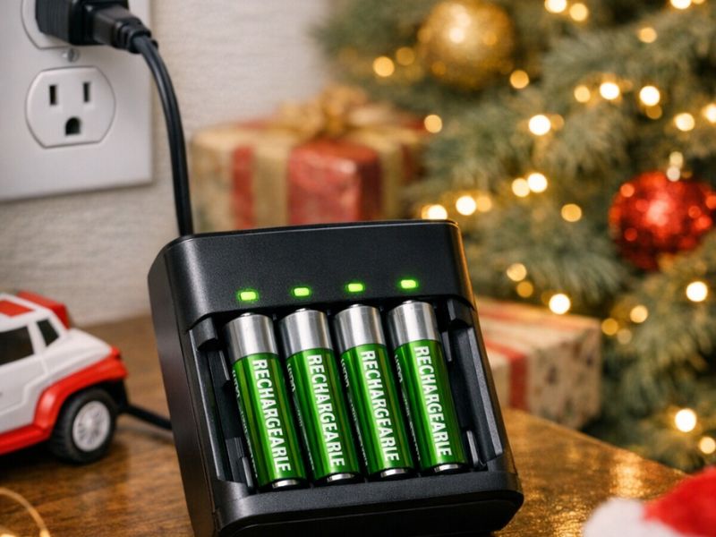 Batteries for Christmas Toys — A set of Rechargeable Batteries