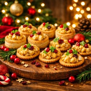 How To Make Christmas Coronation Turkey Canapés Recipe