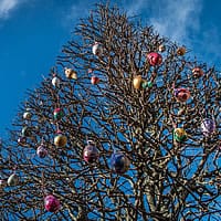 Twitter User Decorates Christmas Tree For Easter!