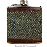 WIN: Take Our Poll For Your Chance To Win Harris Tweed Hip Flask
