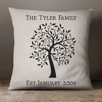 WIN: One Of Two Personalised ‘Family Tree’ Cushion From GiftPup.com
