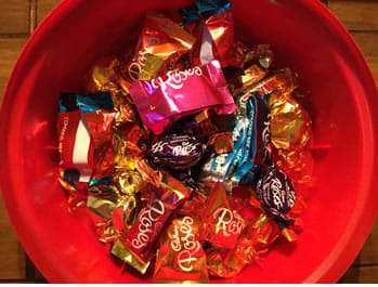 Chocolate Christmas tubs 2017
