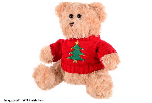 Bear wearing Christmas jumper 2017