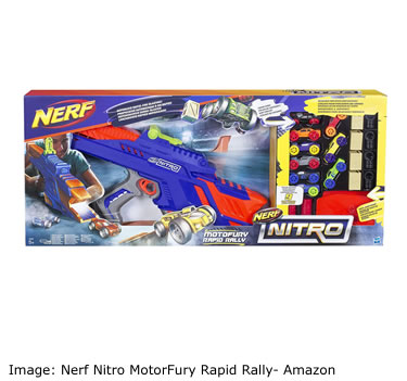Amazon Top ten toys Christmas: Nerf Nitro MotorFury Rapid Rally