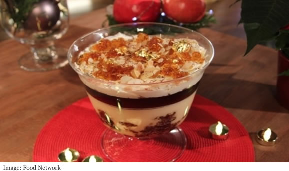 Food Network - Christmas Trifle Pudding recipe