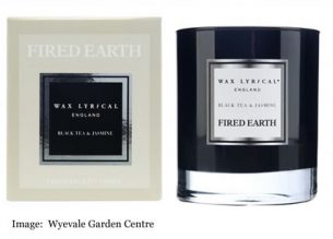 Fired Earth Wax Lyrical Black Tea and Jasmine sent to us by Wyevale Garden Centre