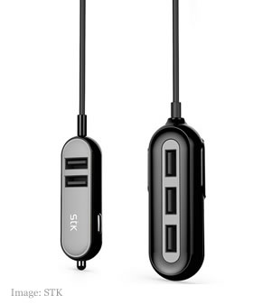 STK Hub 5 Port Extension Car Charger
