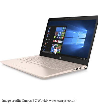 HP Pavilion 14 White & Rose Gold laptop