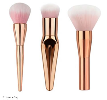 Rose Gold Make Up Brushes £5.49 from xieyongxin2010