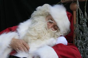 Santa sleeping
