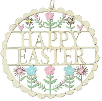 Happy Easter Decoration-Cream