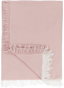 John Lewis Linen Chambray Throw, Rosa £45