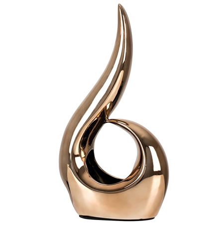MiniSun - Modern Bronze/Gold Ceramic Sculpture Ornament Table Lamp - Amazon.co.uk