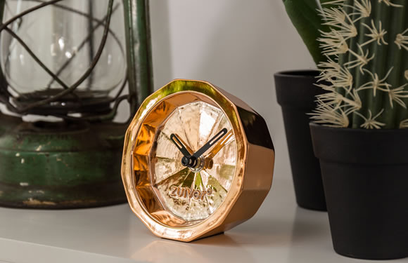 Zuiver Bink Time Desk Clock in Copper, £25