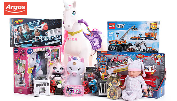 Argos FULL top 13 toys 2018