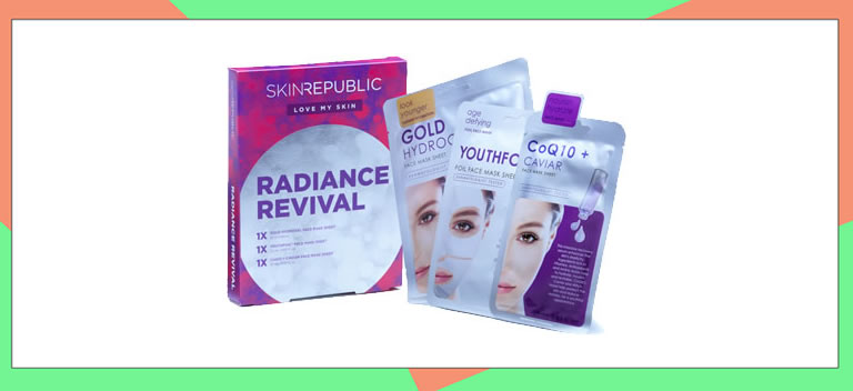 Image of Skin Republic Radiance Revival face masks