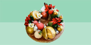 Can you believe this Christmas wreath is a CAKE