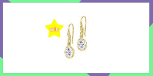 Day FOUR 12XmasDays: WIN Dower & Hall 18ct Gold Vermeil Oval White Topaz Twinkle Drop Earrings
