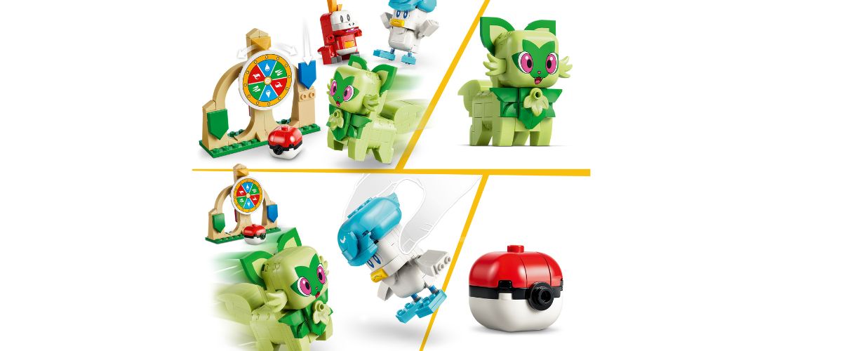 LEGO Pokemon SMART Play Sprigatito Fuecoco Quaxly Battle set