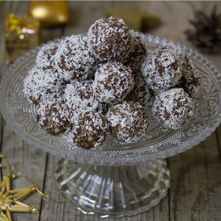 Christmas chocolate balls