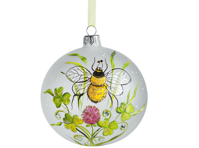 John Lewis & Partners Garden White Painted Bee