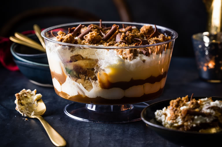 Marks and Spencer Christmas food - sticky Toffee Trifle 