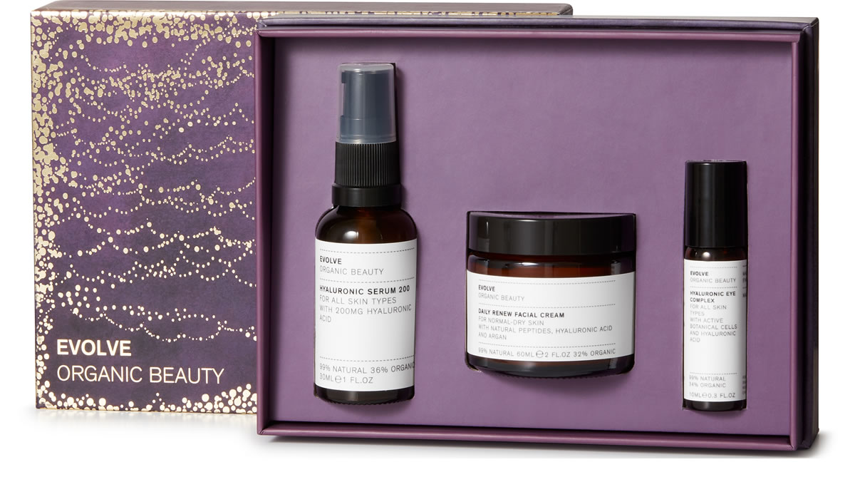 Image of evolve skin icons organic beauty collection