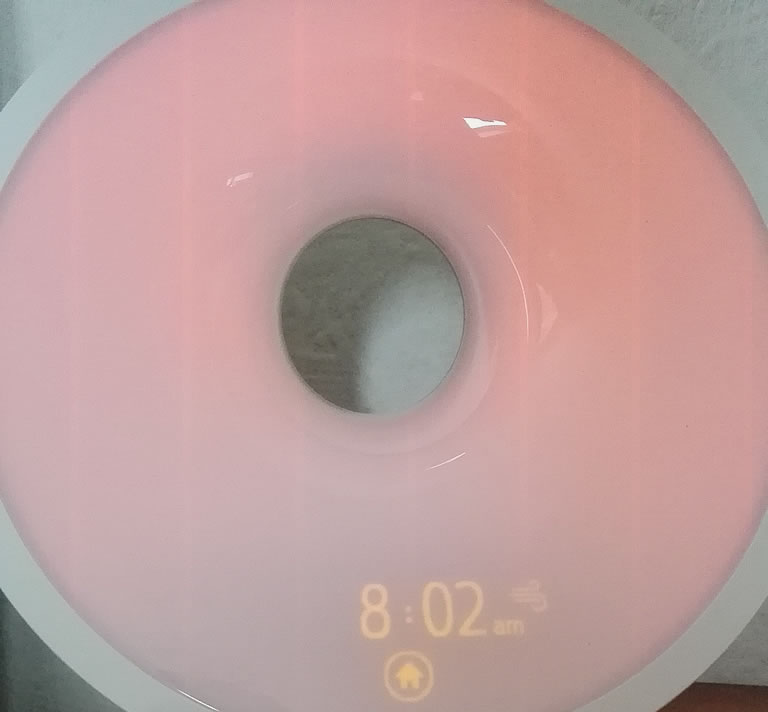 Image of Philips Somneo light switched on