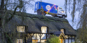 Tesco launches new Christmas advert 2019 with a van on a roof