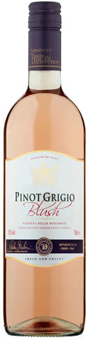 Sainsburys Taste The Difference Pinot Grigio Rose Wine