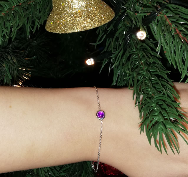 Hersey & Son Birthstone Silver Bracelet