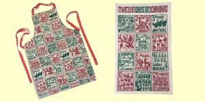 WIN: Twelve Days of Christmas Apron and Tea Towel by Kate Guy