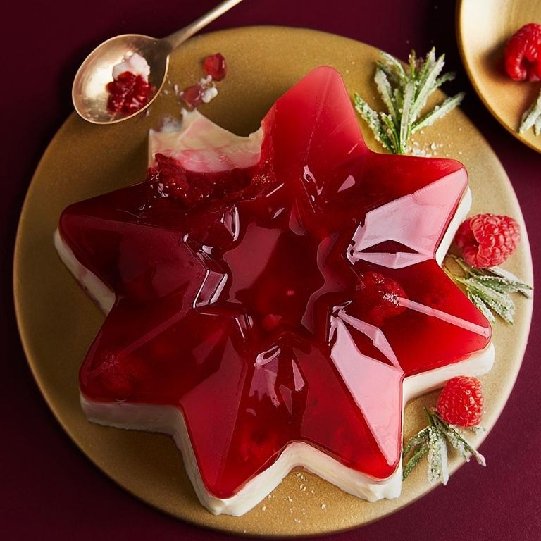 Waitrose Christmas 2020: Raspberry and Vanilla Panna Cotta