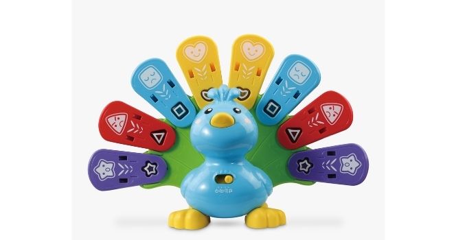 John Lewis and Partners top toys Christmas - Vtech Feathers & Feelings Peacock £22