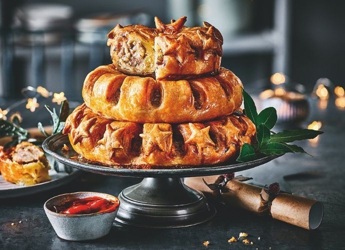 Marks and Spencer Christmas 2020 - Star-Studded sausage roll stack