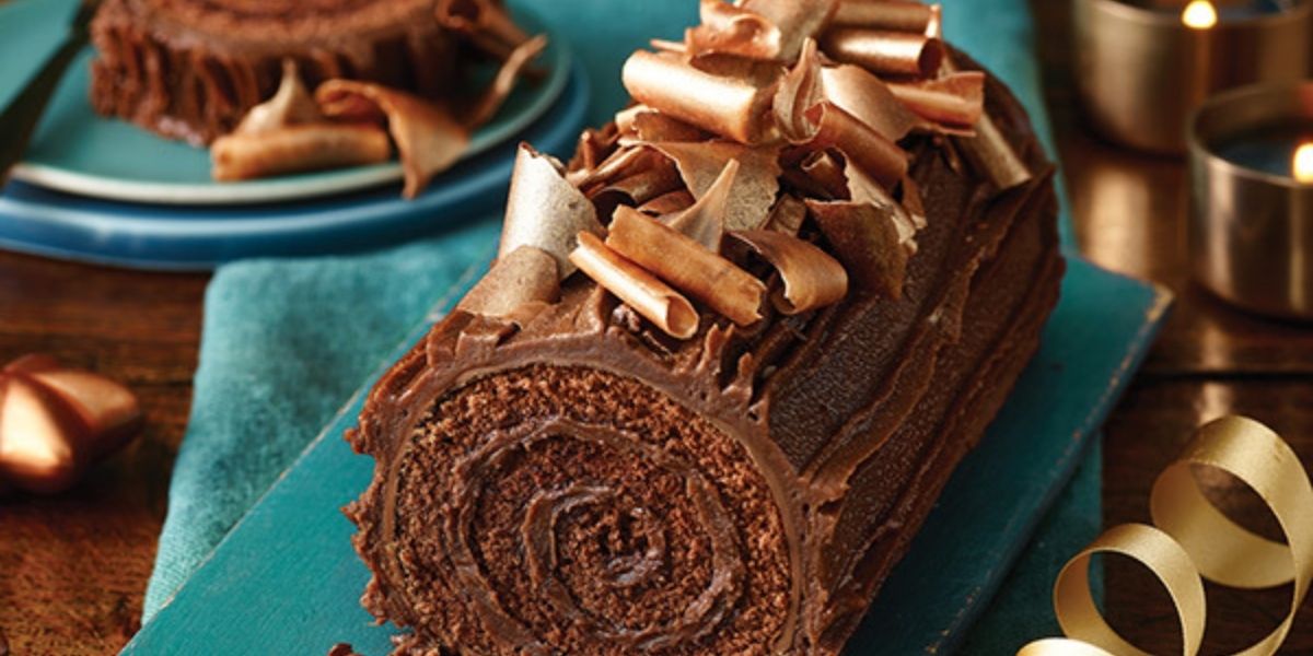 The Best Chocolate Fudge Yule Log