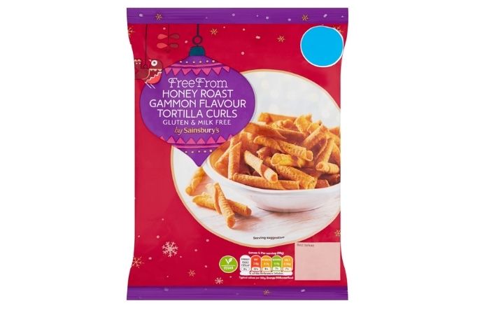 Sainsbury's Christmas 2020: Free From Honey Roast Gammon Flavoured Tortilla Curls