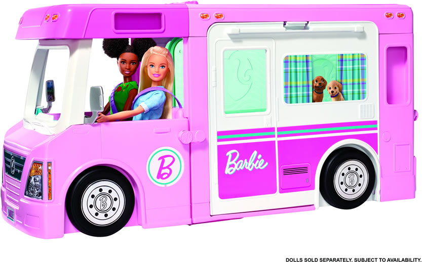 Image of Barbie 3-in-1 DreamCamper Vehicle and Accessories