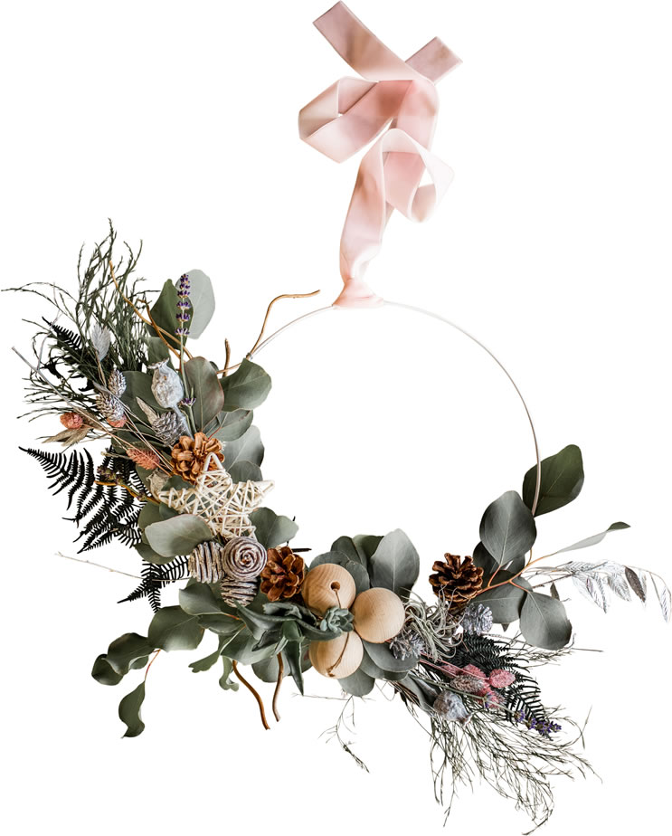 Image of Enchanted Advent Wreath finished
