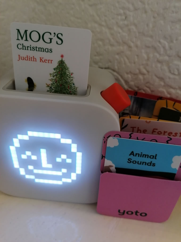 Image Of Yoto Player Story Cards In Player