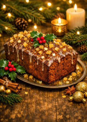 How to make a Spiced Ginger Christmas Cake