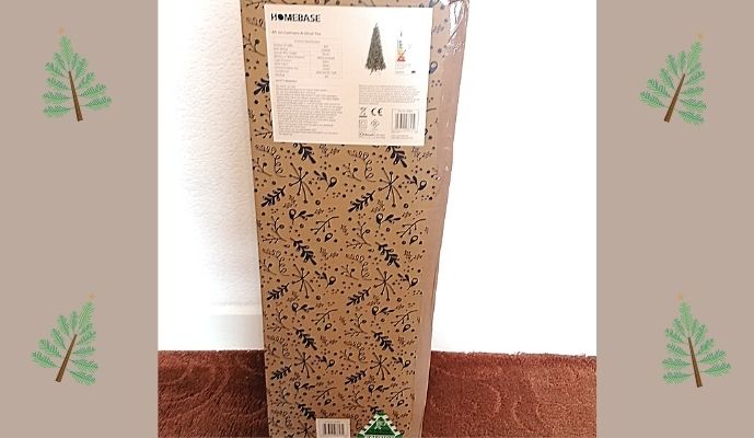 Homebase 6ft 6 Cashmere Pre Lit Christmas Tree - Boxed