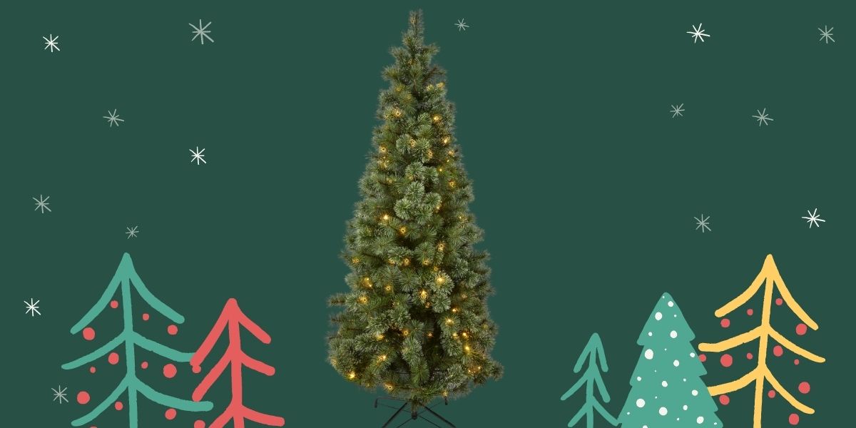 Homebase 6ft 6 Cashmere Pre Lit Christmas Tree