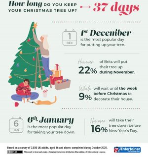 Do you keep your Christmas tree up for this length of time?