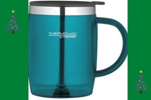 Thermos 187075 ThermoCafé Translucent Desk Mug, Midnight Blue £10 