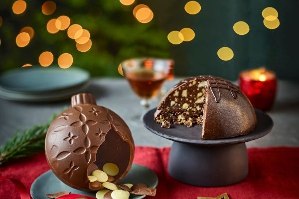 Tesco Free From Caramel Flavour Choc Smash Bauble - Christmas 2021