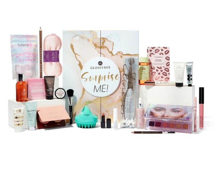 Image of GLOSSYBOX advent calendar 2021 whats inside the box