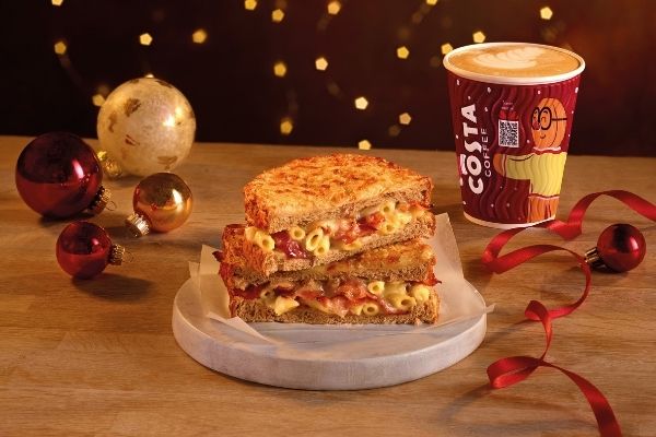 Costa Coffee Christmas 2021 - Bacon Mac & Cheese Toastie